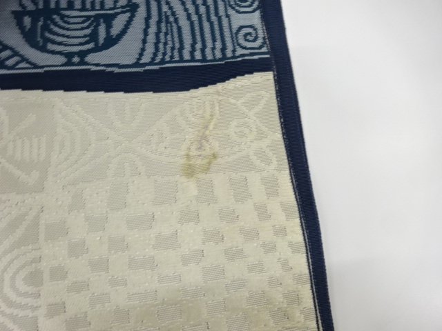  本場筑前博多　花鳥更紗模様織り出し　名古屋帯